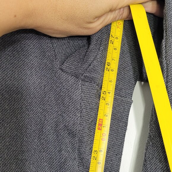 Claire France Women's Black Gary Zipper Pockets Mid Rise Cropped Dress Pant 14 - Picture 10 of 12